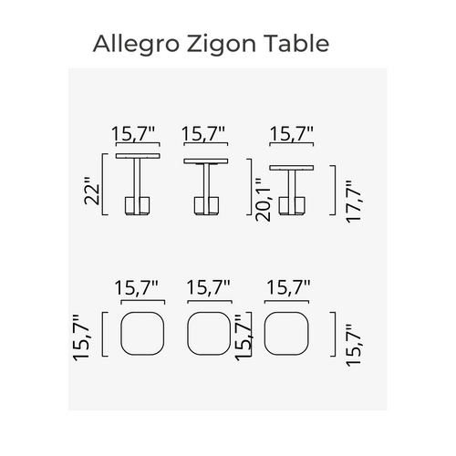 Allegro Zigon Table