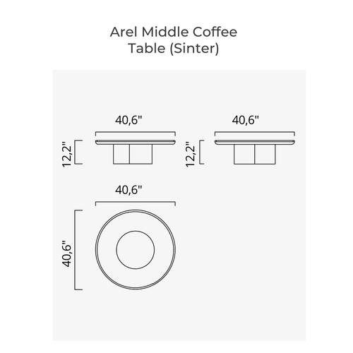 Arel Coffee Table - Sinter