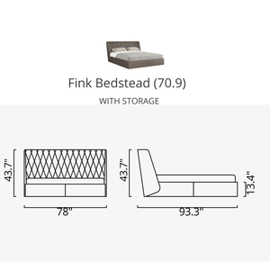 Fink Bedstead With Storage