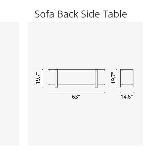 Hector Sofa Back Side Table