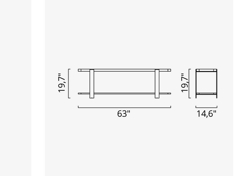 Hector Sofa Back Side Table