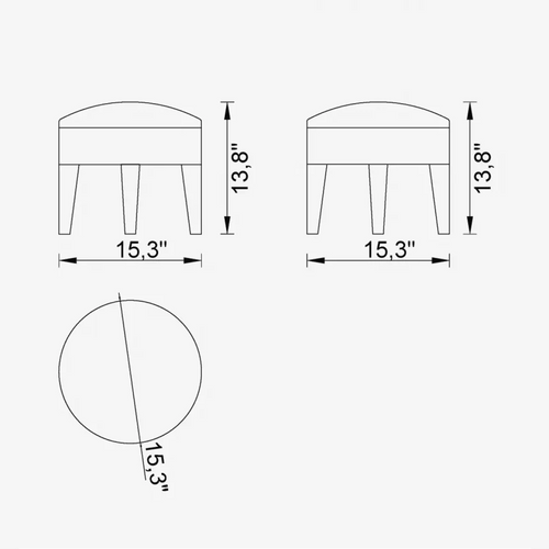 Leaf Ottoman (Small)