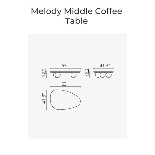 Melody Middle Coffee Table