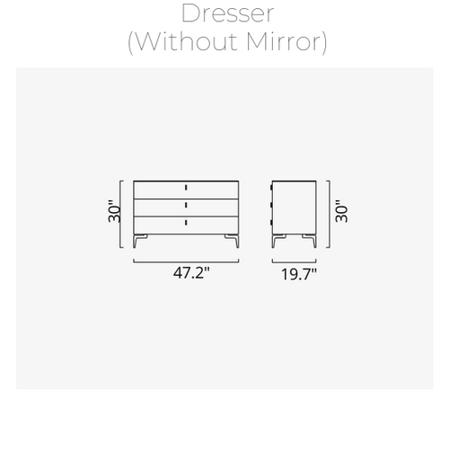 Lazio Dresser (Without Mirror)