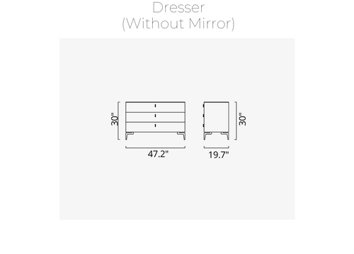 Lazio Dresser (Without Mirror)