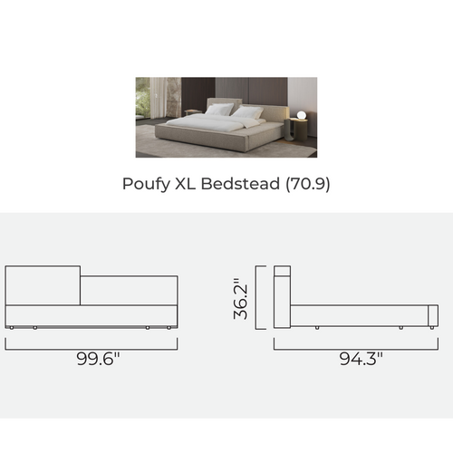 Poufy XL Bedstead