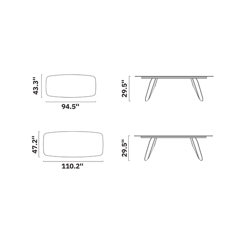 Farfalle Dining Table