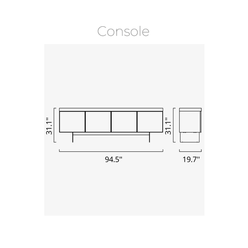 Hiro (ecru) Console