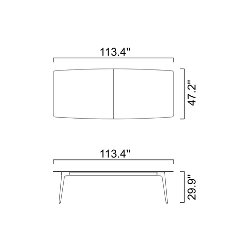 Sinter Flex Black Dining Table