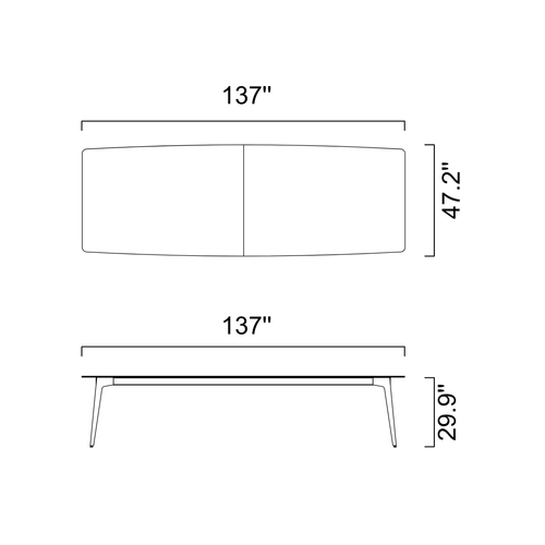 Sinter Flex Black Dining Table