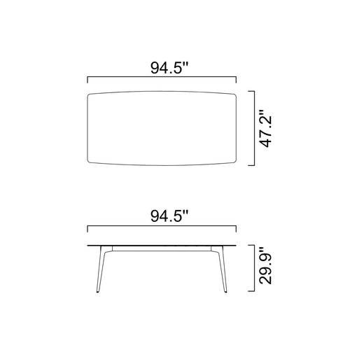 Sinter Flex Black Dining Table