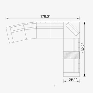 Cavalli Lemb Sectional