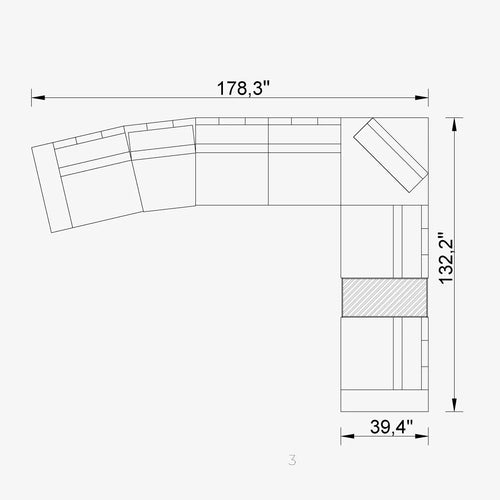 Cavalli Lemb Sectional