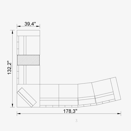 Cavalli Lemb Sectional