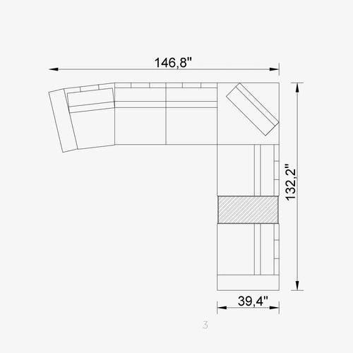 Cavalli Lemb Sectional