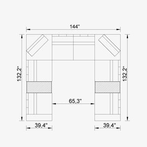 Cavalli Lemb Sectional