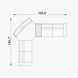 Cavalli Lemb Sectional