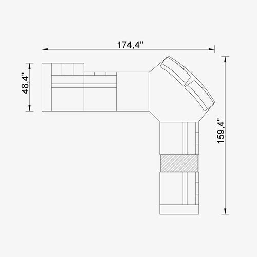 Cavalli Lemb Sectional