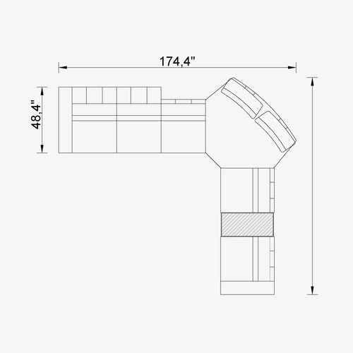 Cavalli Lemb Sectional