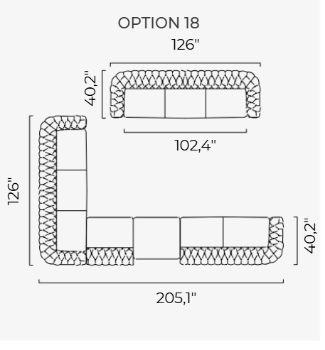 Aspendos Italian Sectional