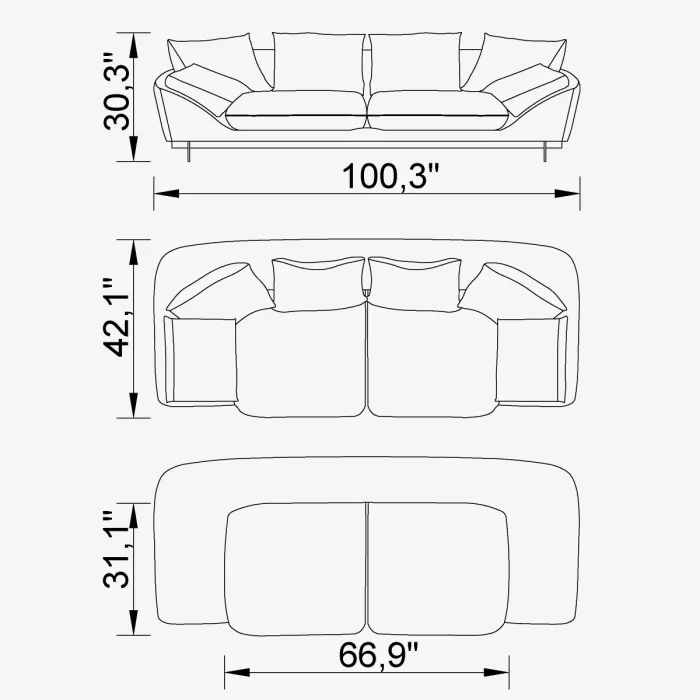 3air bugatti evo 3 sofa