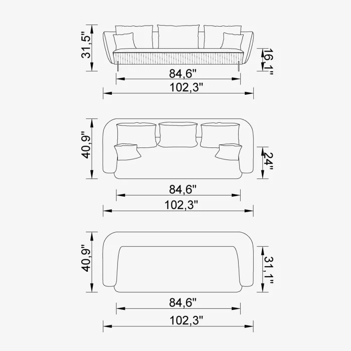 air versay 4 sofa line air 1