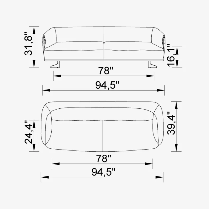 california 4 sofa