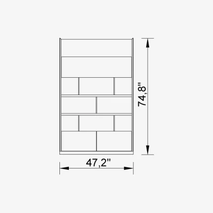 luis bookcase module 1