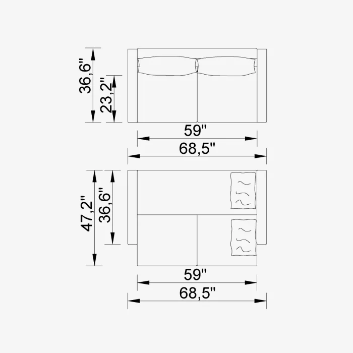 metropol 2 sofa