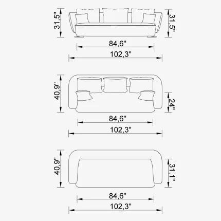 versay 4 sofa soft