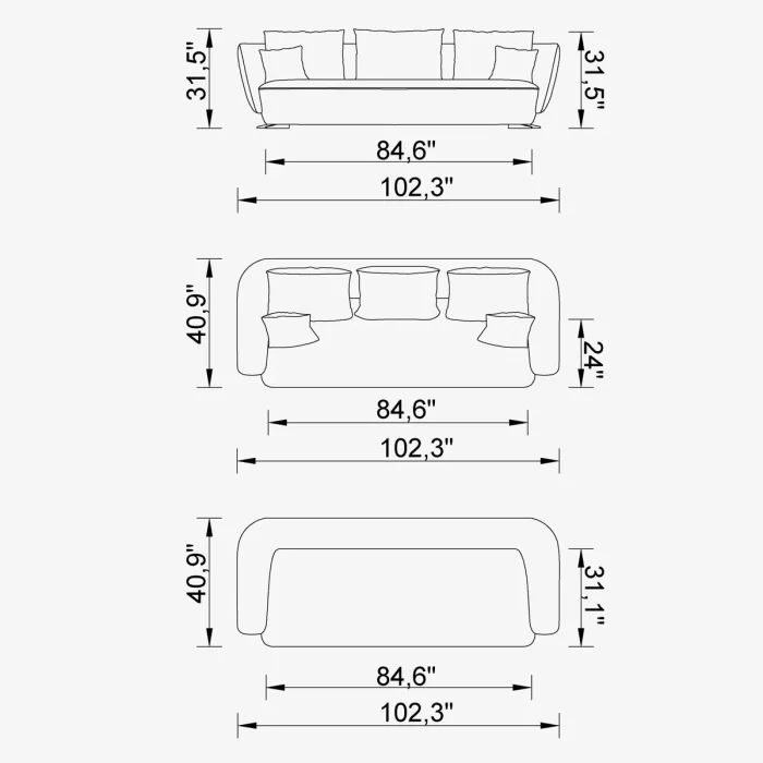 versay 4 sofa soft