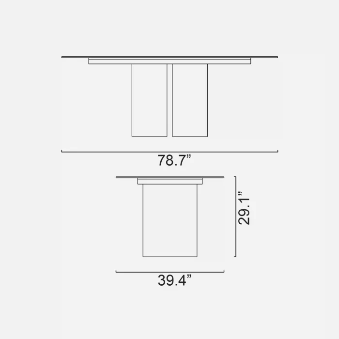 minera series dining tables vinci draw