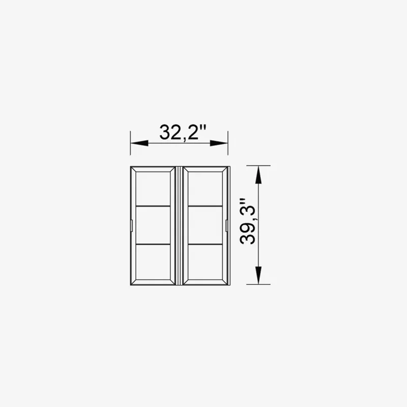 heritage top module shelf glass