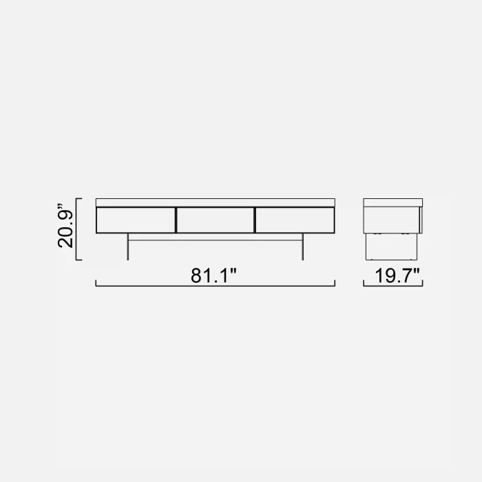 sideboards hiro walnut console sub module 1