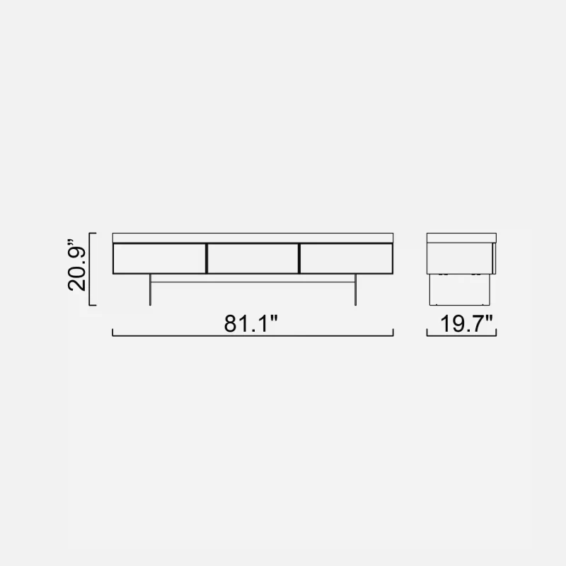 sideboards hiro walnut console sub module