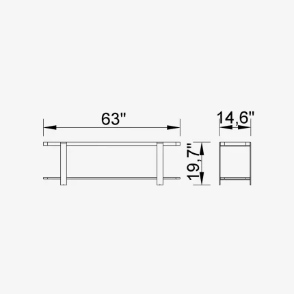 hector table side back sofa